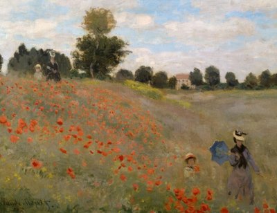 Poppies at Argenteuil by Claude Monet